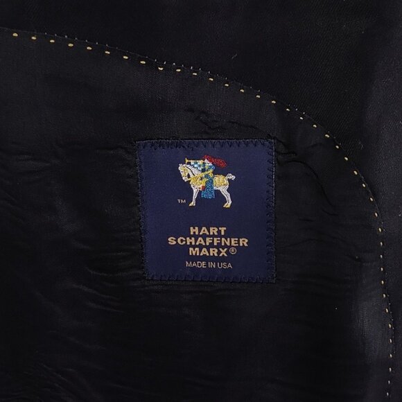 Hart Schaffner Marx Black Sports coat 54R - Picture 12 of 16